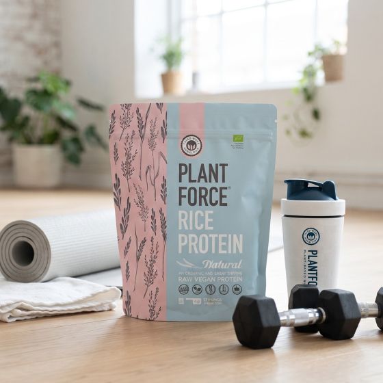 Rijst Proteïne BIO Naturel – 800 g (40 porties) | Vegan & puur eiwitpoeder van bruine rijst - Plantforce